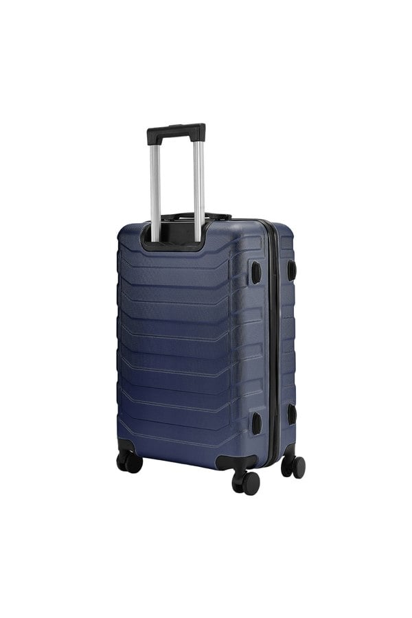 Living and Home Rolling Hardshell Luggage Travel Suitcase, 20" Blue