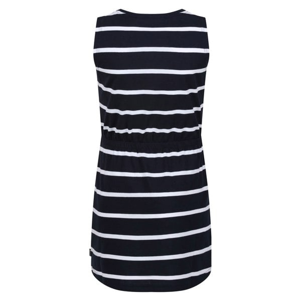 Regatta Girls Beylina Stripe Dress - Navy/White