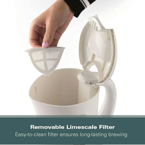 Hamilton Beach Essential 1.7L Plastic Kettle - White - Hamilton Beach UK