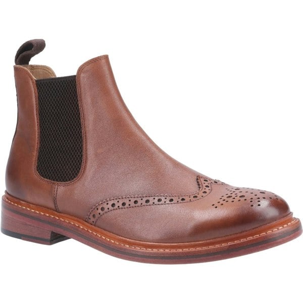 Cotswold Siddington Leather Goodyear Welt Men's Boots in Brown