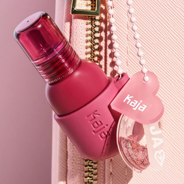 KAJA Jelly Charm Lip Tint & Blush With Keychain #Fig Soda