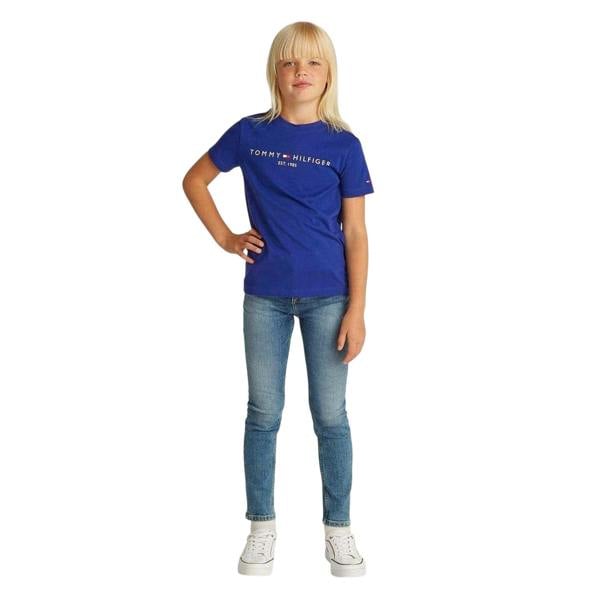 Tommy Hilfiger Childrens/Kids Logo Cotton T-Shirt - Blue - 