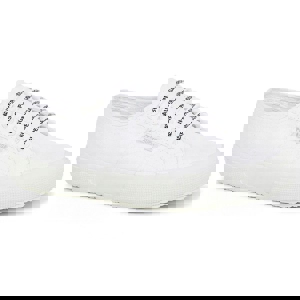 Superga Logo Cotton Shoe Laces - White