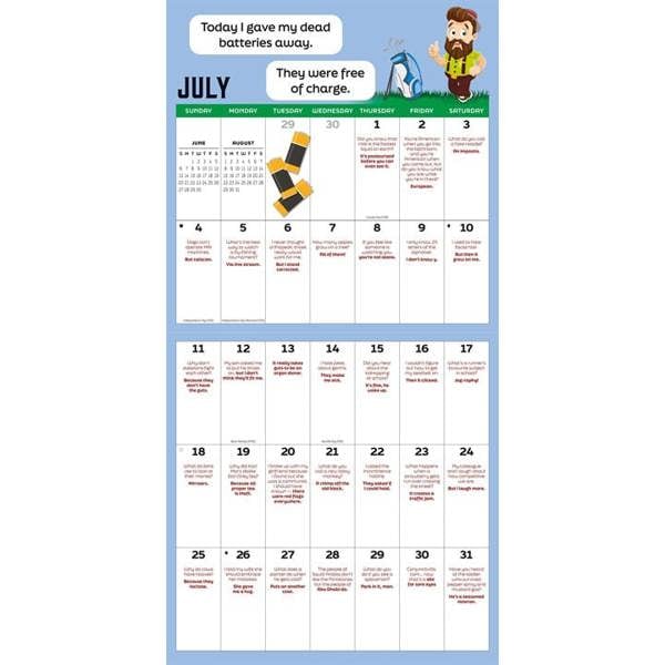 King of the Dad Jokes Calendar 2027, Wall Calendars, Month To View, Humour, Gift