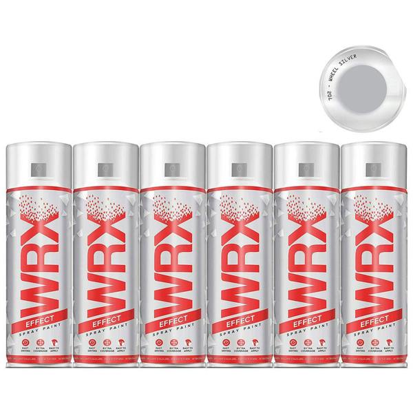 WRX 6X WRX Wheel Silver Spray Paint 400ml