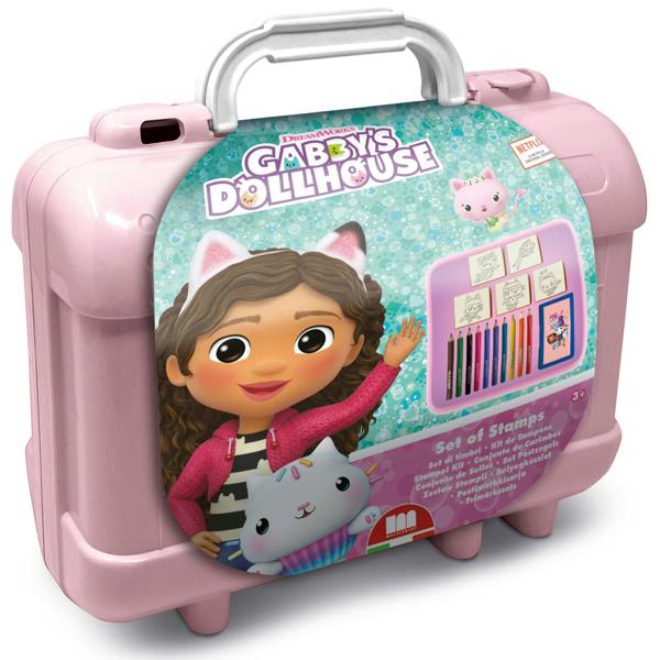 Gabby’s Dollhouse Travel Set by Multiprint – Kids Activity & Craft Set