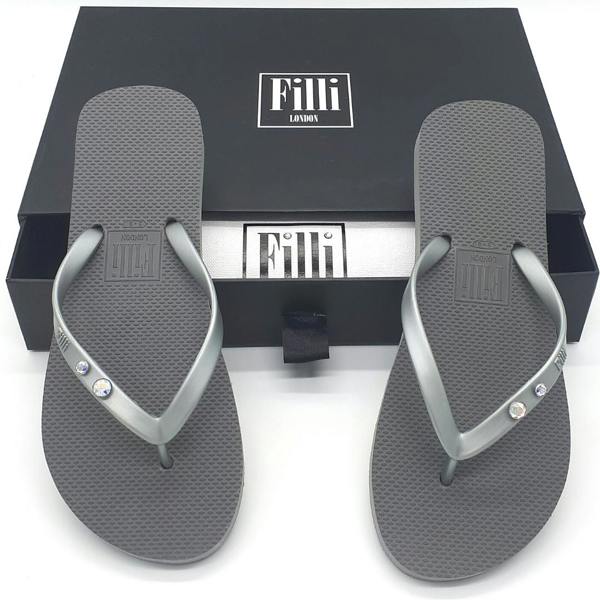 Filli London Aurora Crystal Flip Flops Duo