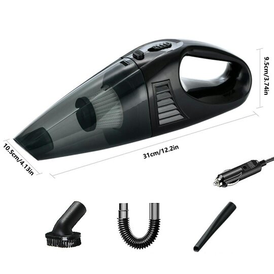 Havendro Powerful Car Vacuum Cleaner Wet/Dry Cordless Strong Suction Handheld Cleaning