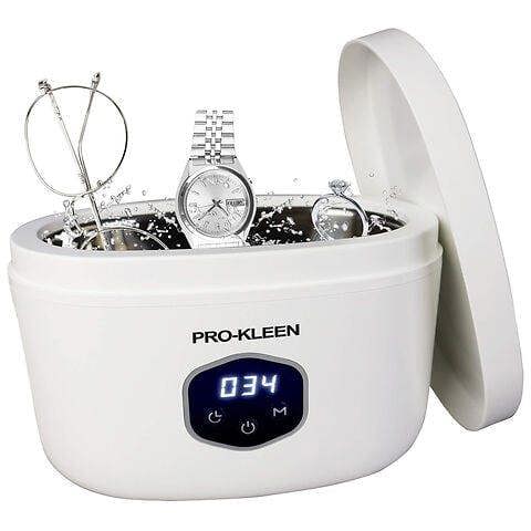 ProKleen Pro-Kleen Ultrasonic Jewellery Cleaner 43000Hz, 30W, Cleans Necklace Rings Glasses Jewellery Watch Straps Coins Dentures