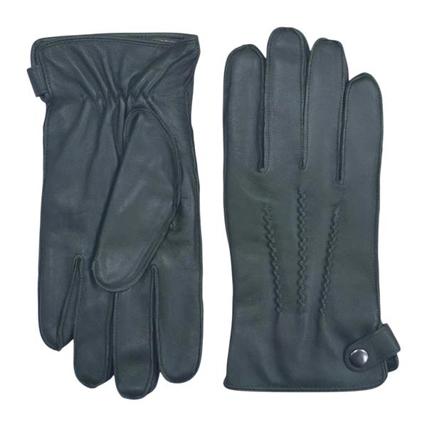 Infinity Leather Men’s Italian Leather Warm Wool-Lined Winter Gloves - M-LGV-505