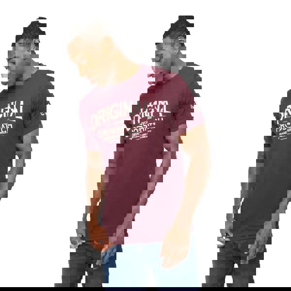 Crosshatch Mens Vintarge T-Shirt - Raisin Purple