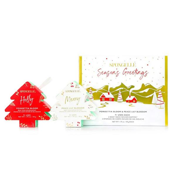 Spongellé Season's Greetings Body Wash Buffer Duo