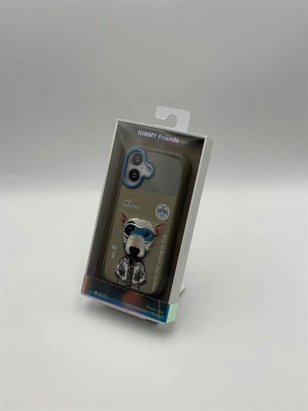 Nimmy Friends Nimmy Cool & Cute 2.0 Terrier Dog Case with MagSafe for iPhone 17 6.3" Grey Blue - N-KMLL-IP17-019-A