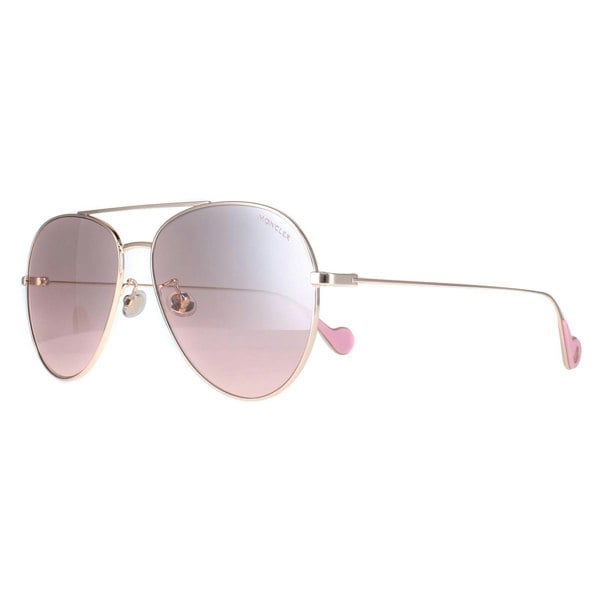 Moncler Sunglasses ML0110-K 28U Shiny Rose Gold Brown Pink Gradient