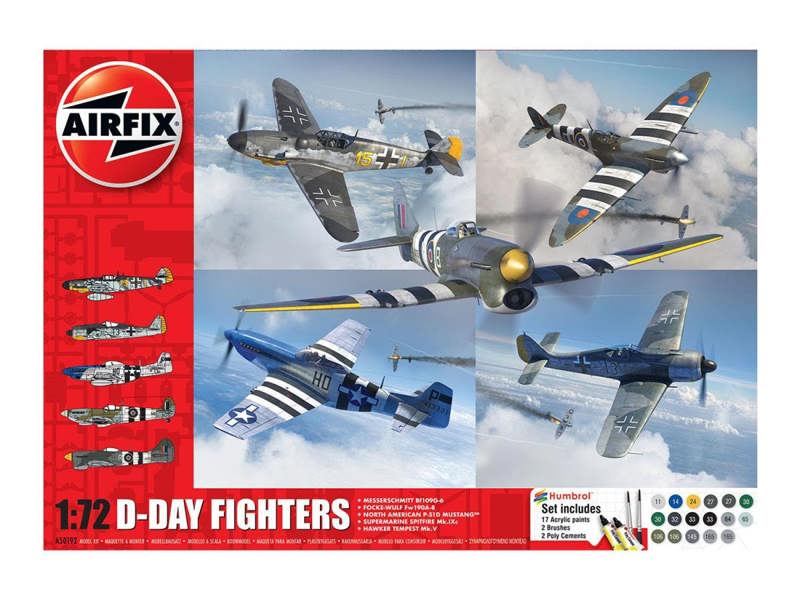 Airfix D-Day Fighters Gift Set (1:72 Scale)