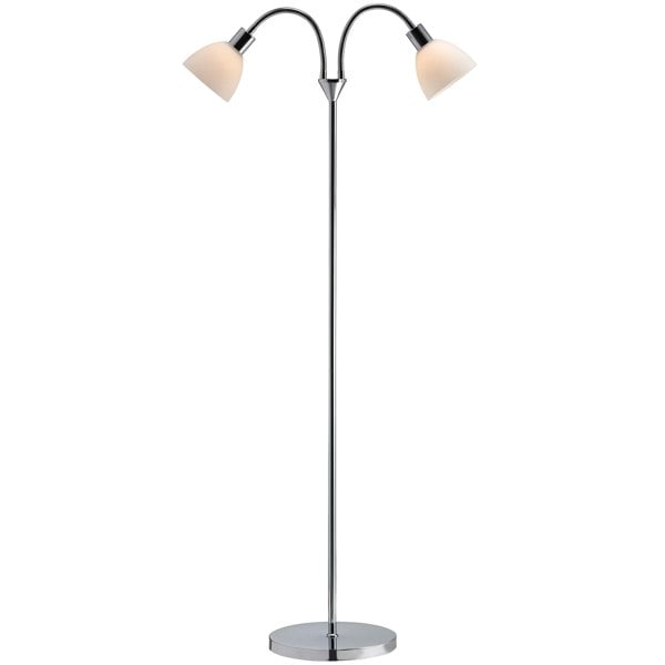 Nordlux Ray Double | Floor lamp | Chrome