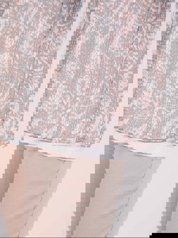 TIGI Embellished 2 Layer Mesh Top