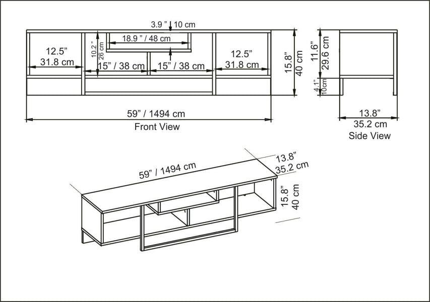 Decorotika Asal Modern Tv Stand TV Cabinet for TV's up to 65"