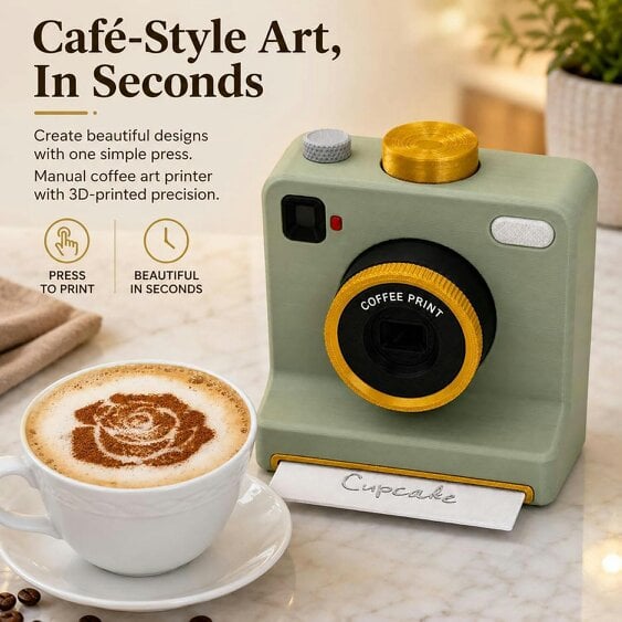 Obasyhig 3D-Printed Latte Art Camera