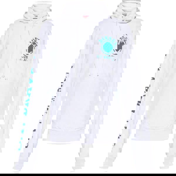 Diesel Mens Distressed Dot Logo Hoodie - White - 