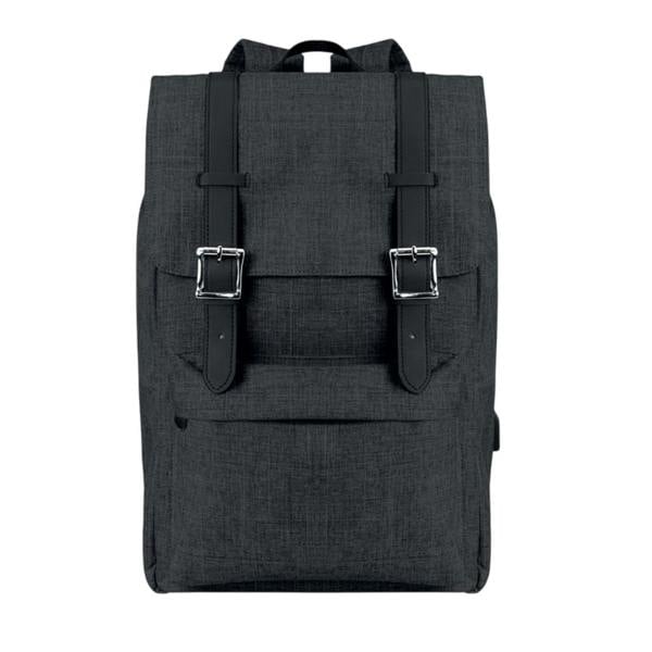 MidOcean Riga Polyester Backpack - Black - 