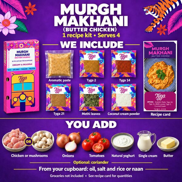 Tyga Foods Murgh Makhani (Butter Chicken)