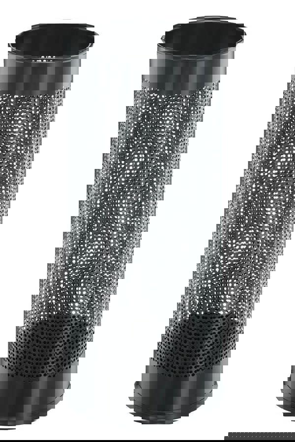 Durable Modern Perforated Steel Umbrella Stand | 29 Litre Black