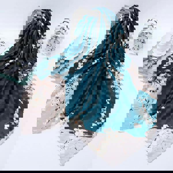 Anyyou Fashion Premium Satin Square Scarf – Green 646 Silk-Feel Neckwrap for Women