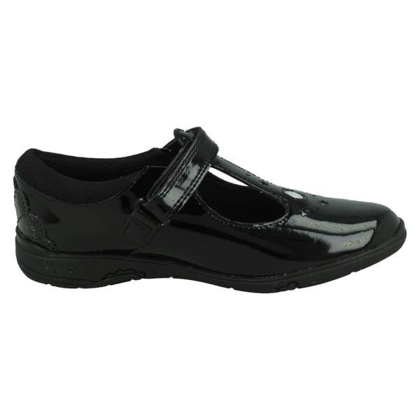 Clarks Girls Clarks Gem And Stars T-Bar School Shoes Relda Gem