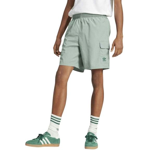 Adidas Mens Originals Relaxed Fit Cargo Shorts - Silver Green - 