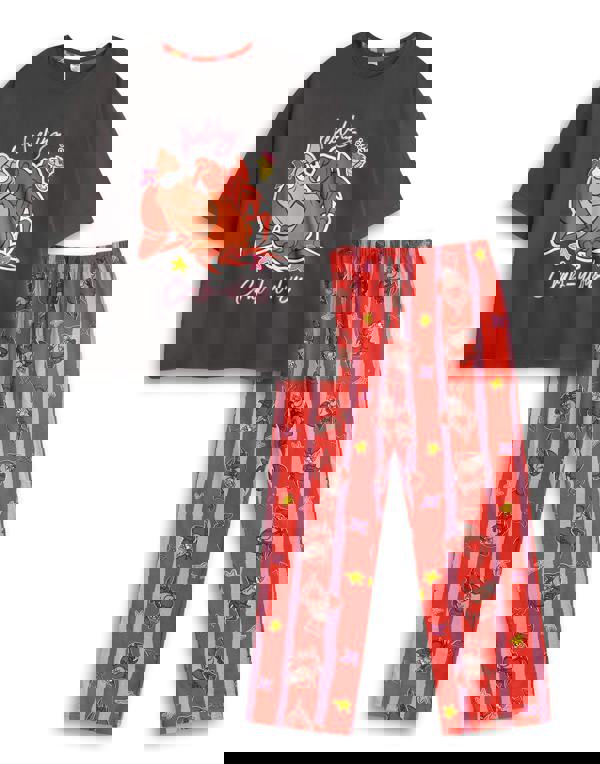 Disney Womens Multicoloured The Little Mermaid And Sebastian Short Sleeve Long Leg Pyjama Set