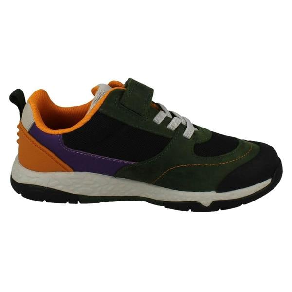 Clarks Childrens Clarks Casual Hook And Loop Fastening Trainers - Steggy Stride K
