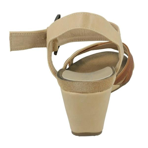 Eaze Ladies Eaze High Wedge Ankle Sandals
