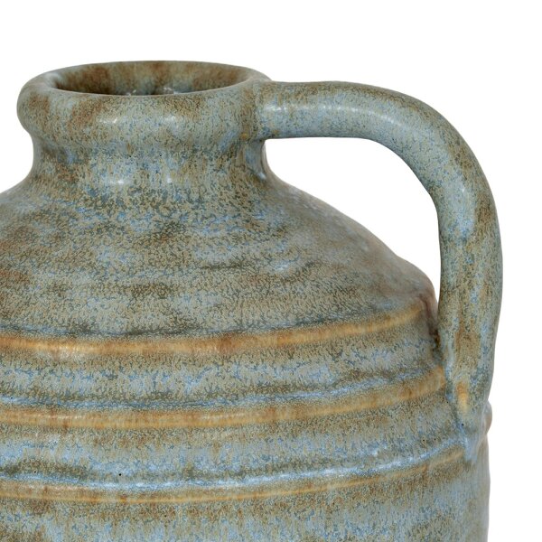 Wyld Haus Kala Large Rustic Ceramic Jug Bottle Vase with Handle