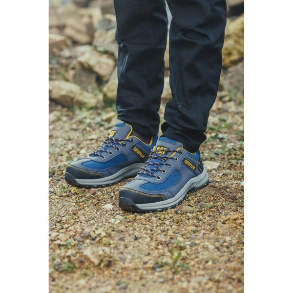 Caterpillar Elmore Mens Safety Trainers - Navy