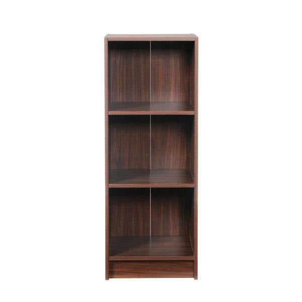 Timber Art Design 3 Tier Medium Narrow Bookcase Shelving Unit Living Room Office Bedroom