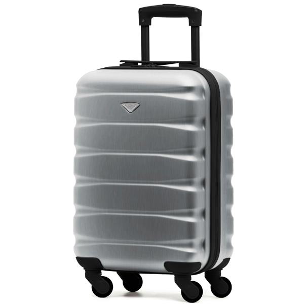 Flight Knight 55x35x20cm Cabin Carry Bag Hard Shell Suitcase 100+ Airline Approved