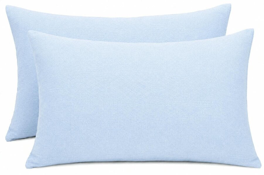 Night Zone Flannelette Pillowcases – 100% Brushed Cotton Soft Warm Pillow Covers - Blue