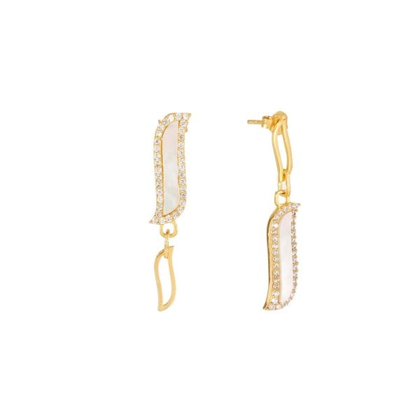 Wave Symphony Earring Mother Of Pearl - Lila Rasa