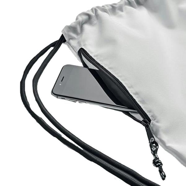 MidOcean Night Large RPET Drawstring Bag - White - 
