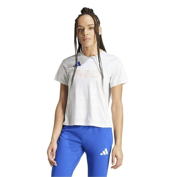 Adidas Womens/Ladies France T-Shirt - White - 