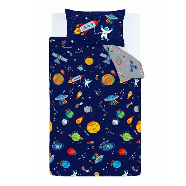 Catherine Lansfield Lost In Space Reversible Duvet Cover Set
