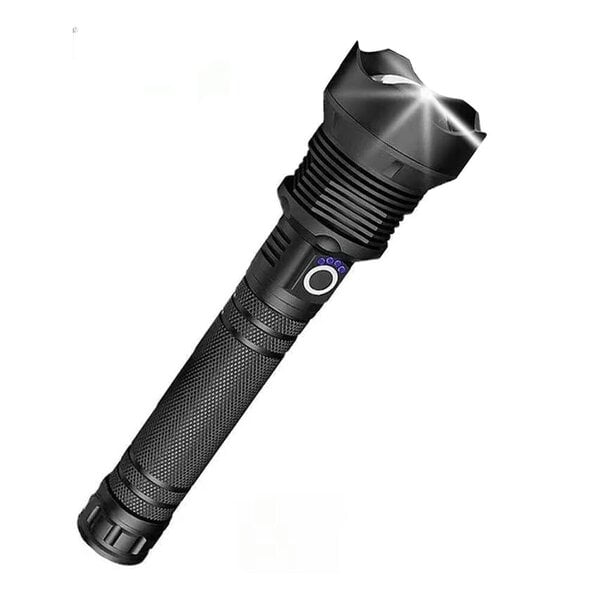 Havendro Super Bright Powerful LED Flashlight Torch P90 Light Chip Rechargeable Zoomable