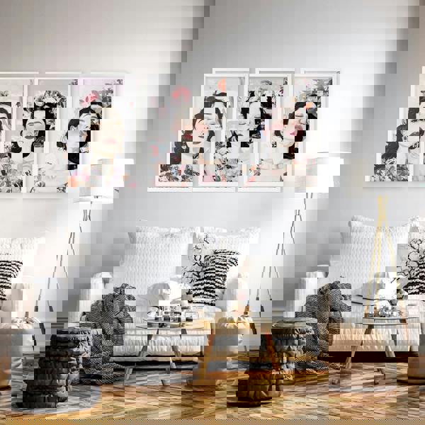 Living Room Art Paintings | Set of 3 Boho Women Wall art Prints