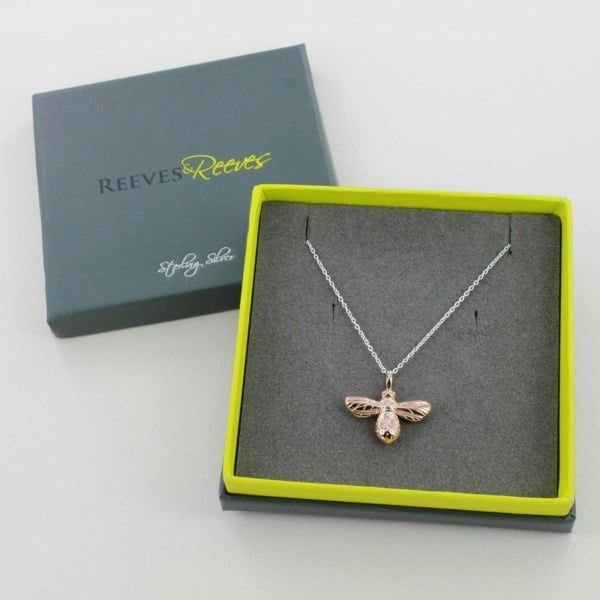 Bumble Bee Sterling Silver Necklace - Reeves & Reeves