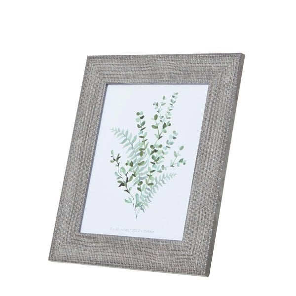 Hill Interiors Woven Photo Frame - Grey