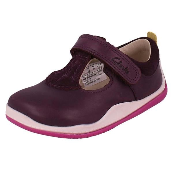 Clarks Girls Clarks Casual T-Bar Shoes Noodle Bright T