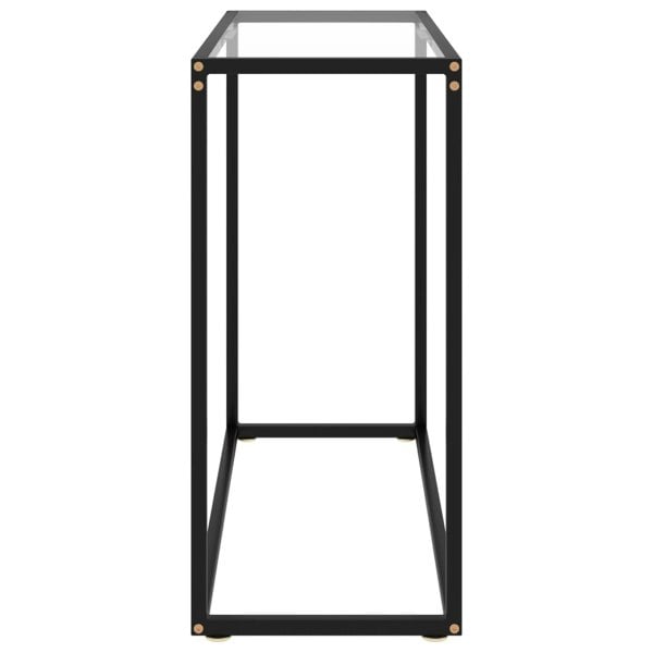 Berkfield Console Table Transparent 80x35x75 cm Tempered Glass