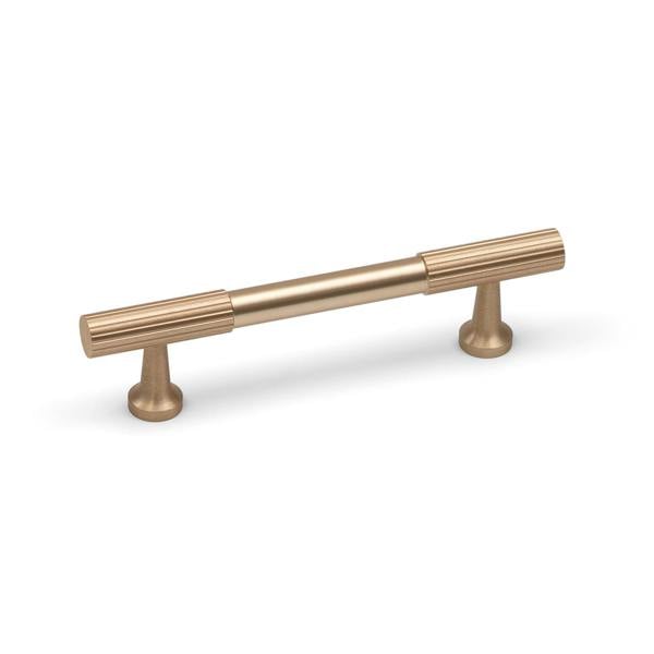 Handle & Home Brushed Brass Reeded Knob/Handles