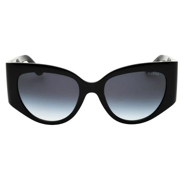 Guess GU00202 01B shiny black  / gradient smoke Sunglasses Female 54X19X135 One Size